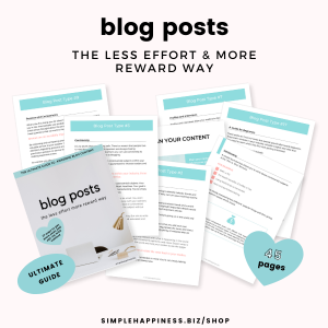 Blog Posts the Less Effort & More Reward Way