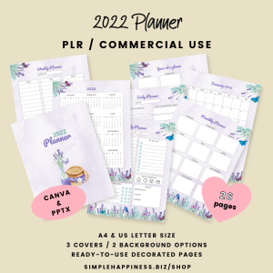 2022 Lavender Planner