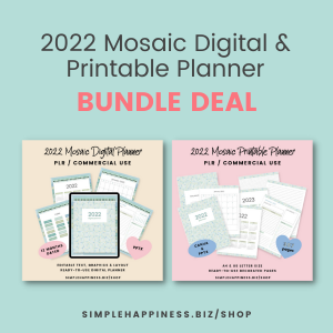 2022 Mosaic Planner Bundle