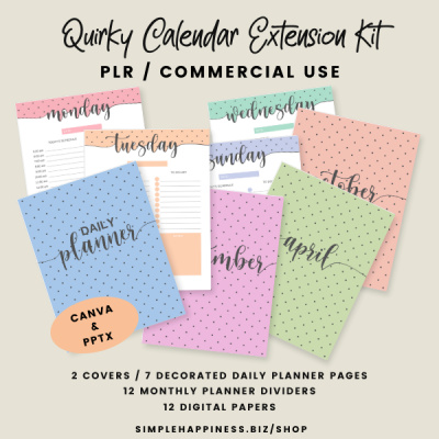 Quirky Calendar Extension Kit