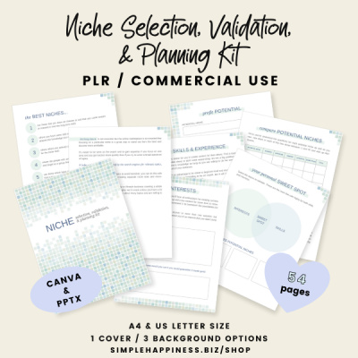 Niche Selection, Validation, & Planning Kit