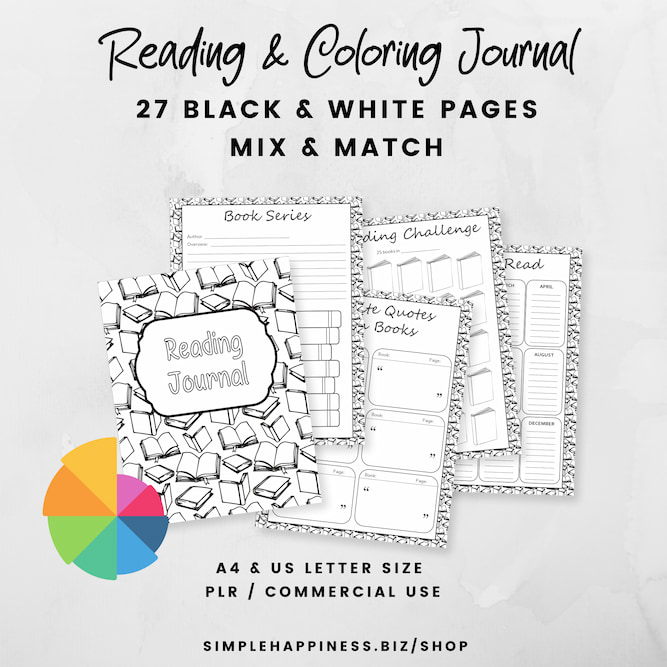Reading and Coloring journal