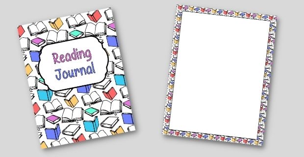 Reading Journal Cover Printable