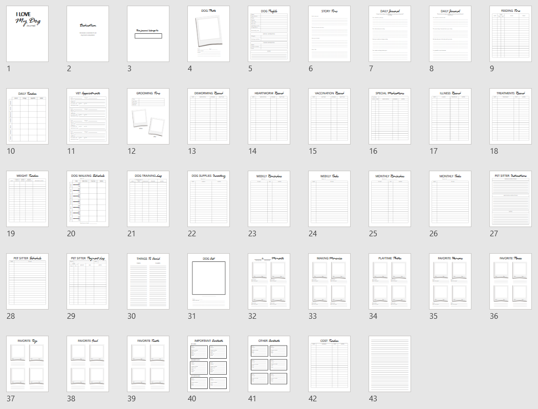 Template Layout Plain layout included in each option