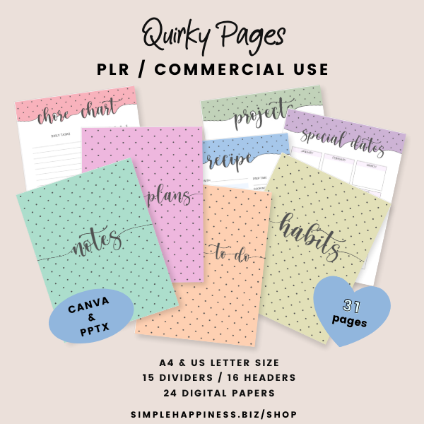 Quirky Pages Graphic