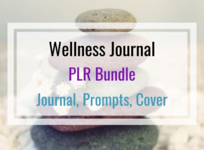 Wellness journal with prompts