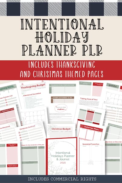 intentional holiday planner