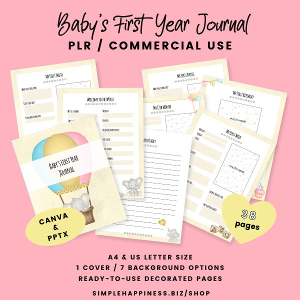 Baby's First Year Journal