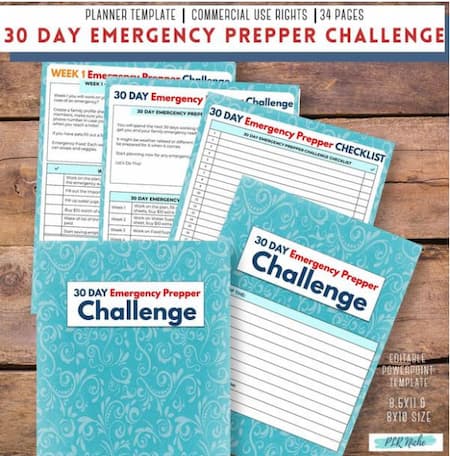 30 day emergency prepper challenge
