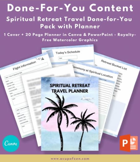 spiritual retreat.