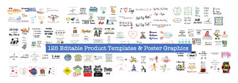 product templates and poster graphics