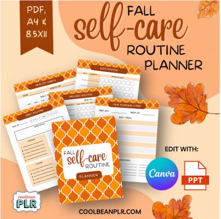 cool bean selfcare fall planner