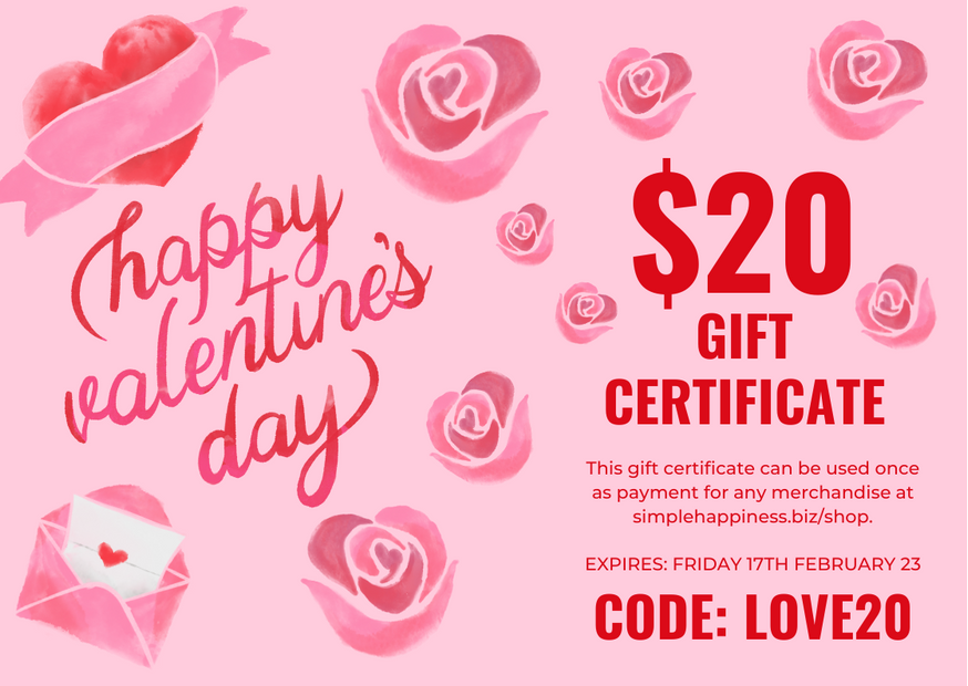 Happy Valentines Day Gift Certificate
