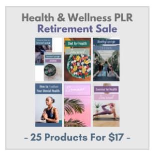 health and wellness retirement sale