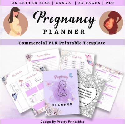 pretty printables pregnancy planner