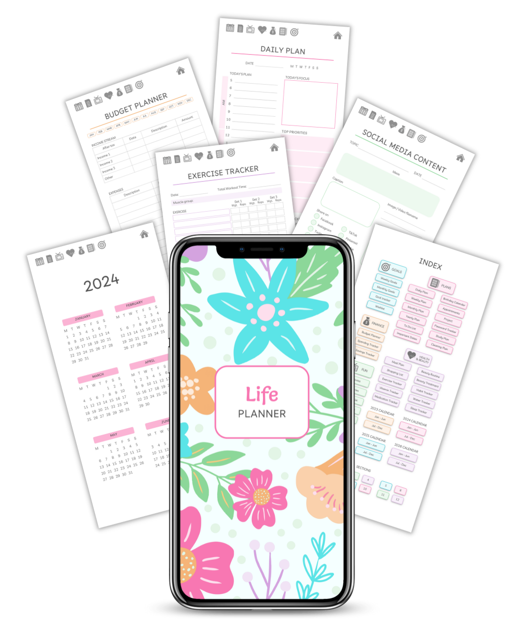 Smartphone Ultimate Life Planner graphic-WB