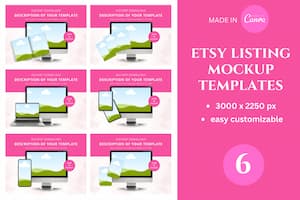 Etsy Listing Mockup Templates