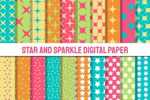 Star and Sparkle Digital Paper
