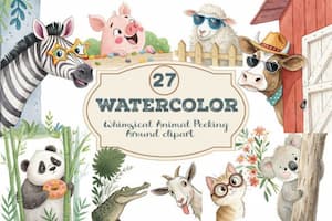 Whimsical Animal Graphics