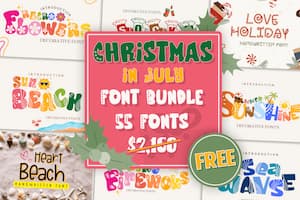 Christmas in July Font Bundle
