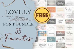 Lovely Collection Font Bundle