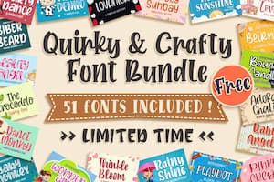 Quirky & Crafty Font Bundle