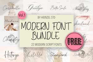 Modern Script Font Bundle