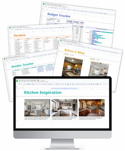 New Kitchen Planner Spreadsheet