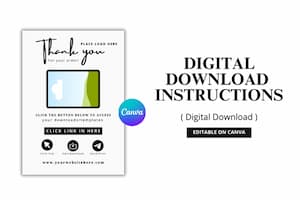 Etsy Thank you Page Template