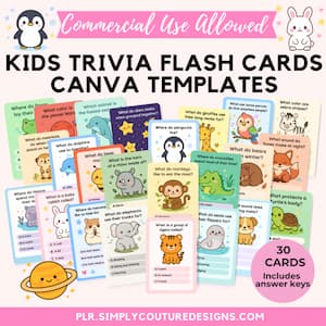 Flashcards Canva Template