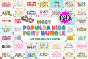Most popular kids font bundle Most popular kids font bundle