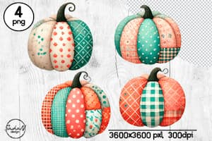 Patchwork Fall Pumpkins