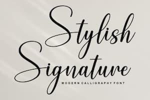 Stylish Signature Font Stylish Signature Font