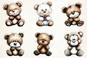 Cute Teddy Bear Emotions Clipart Cute Teddy Bear Emotions Clipart