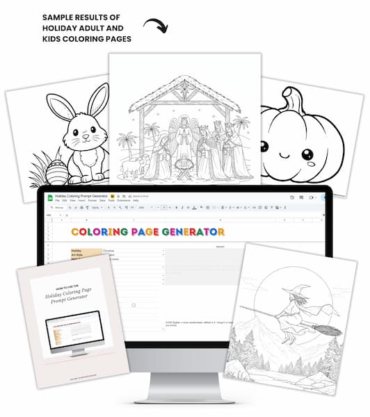 holiday coloring page prompt generator holiday coloring page prompt generator
