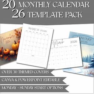 2026 Monthly Calendars 2026 Monthly Calendars