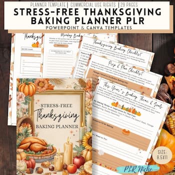 Thanksgiving Baking Planner Thanksgiving Baking Planner