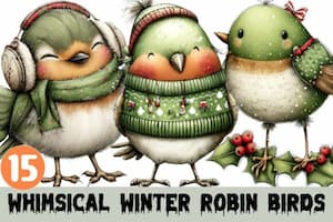 15 Winter Robins