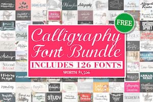 Calligraphy Font Bundle
