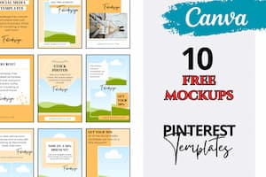 10 free Canva Pinterest Templates 10 free Canva Pinterest Templates