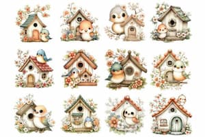 Spring Birdhouse Clipart