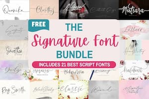 Signature Font Bundle Signature Font Bundle