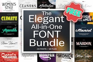 The Elegant All-in-one Font Bundle The Elegant All-in-one Font Bundle