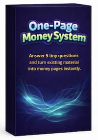 1-page money system