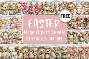 Mega Easter Clipart Bundle