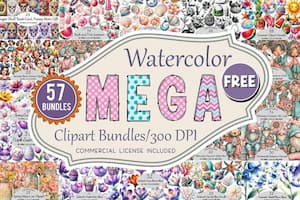 Mega Summer Clipart bundle Mega Summer Clipart bundle