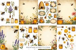 Honey Bee Junk Journal Kit Honey Bee Junk Journal Kit