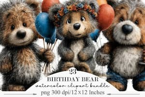 Birthday bear graphics