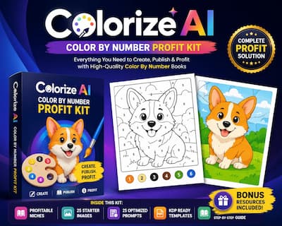 Colorize AI Color By Number Profit Kit Colorize AI Color By Number Profit Kit