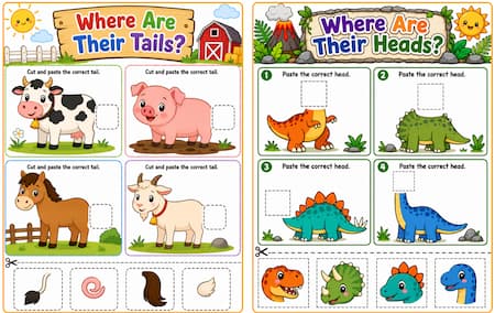 cut and paste activity pages cut and paste activity pages